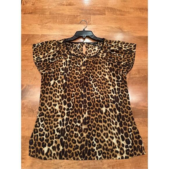 Women’s express leopard print blouse - Picture 1 of 3